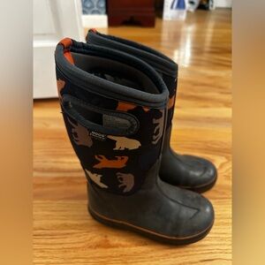 BOGS Classic Polar Bear Kids Rain Boots Waterproof